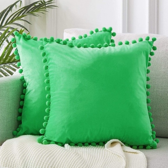 Urban Outfitters Other - Cute Pompom Fringe Throw Pillow Decorative Covers